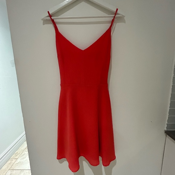 A line v-neck mini dress - Picture 1 of 3